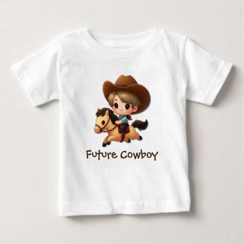 Cute Future Cowboy Baby T_Shirt
