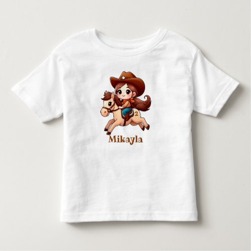 Cute Future Cowgirl  Toddler T_shirt