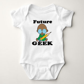 cute future geek black baby baby bodysuit