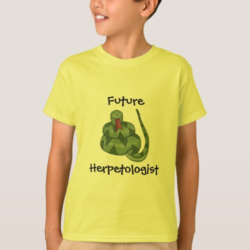 Cute Future Herpetologist Snake Lover Kids T_Shirt