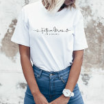 Cute Future Mrs Script Heart Ring Custom Wedding T-Shirt<br><div class="desc">Cute Future Mrs Script Heart Ring Custom Wedding T-Shirt</div>