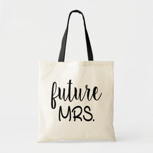 Cute Future Mrs Wedding Bridal Shower Bride Gift Tote Bag