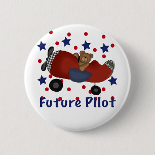 Cute Future Pilot Button