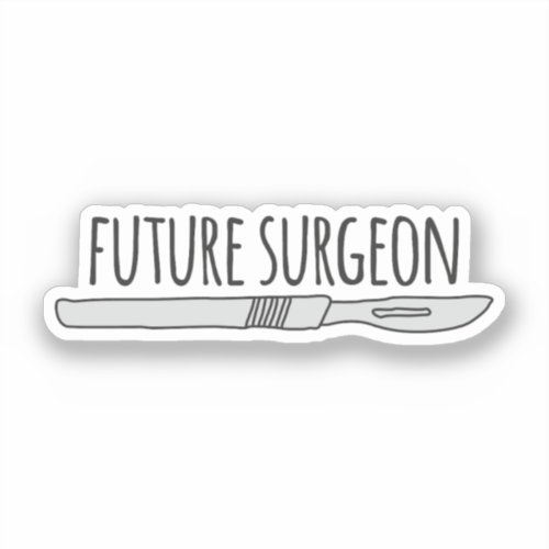 Cute future surgeon sticker