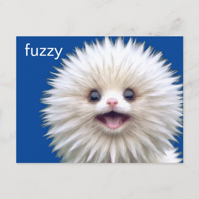 Cute Fuzzy Creature Postcard (Front)