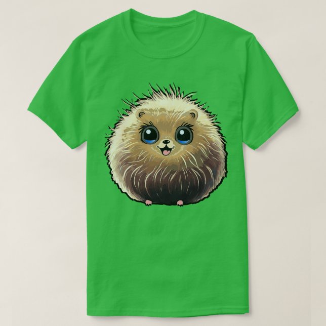 Cute Fuzzy Creature T-Shirt (Design Front)