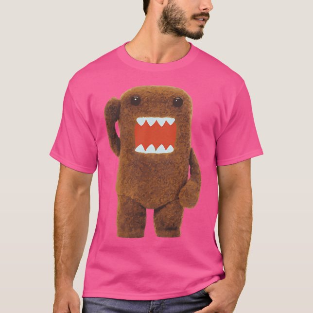 Cute Fuzzy Domo Kun T-Shirt (Front)
