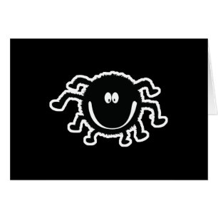 cute fuzzy spider cards