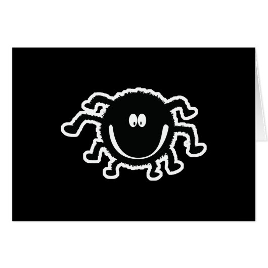 cute fuzzy spider cards (Front Horizontal)