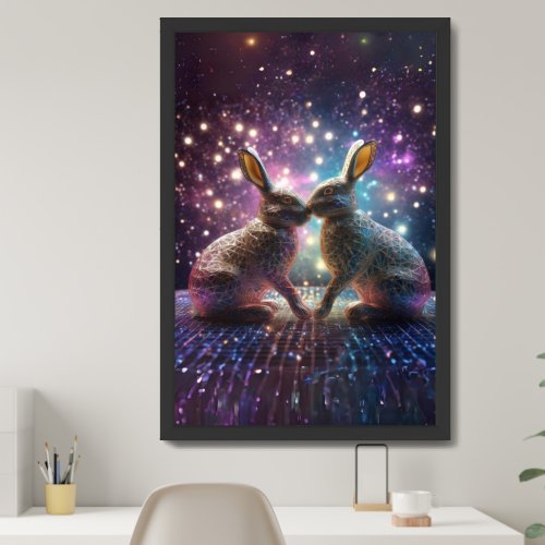 Cute Galaxy Bunny Wall Decor