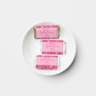 Cute Galentine’s Day Pink Heart and Flower Pattern