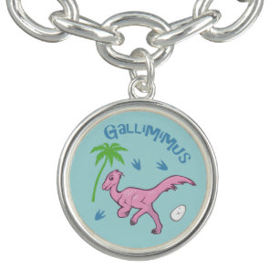 Cute Gallimimus Charm Bracelet