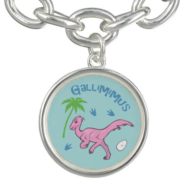 Cute Gallimimus Charm Bracelet (Design)