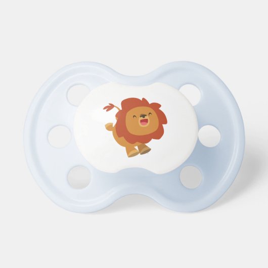 Cute Gamboling Cartoon Lion Pacifier (Front)