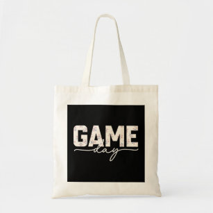 Cute Game Day Spirit Light Floral Sports Soccer Fo Tote Bag