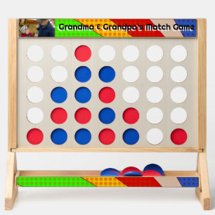 Cute Game for Grandma and Grandpa Personalized Fast Four