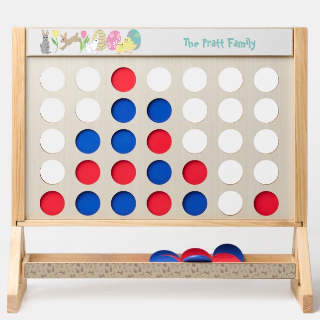 Cute game with customizable Easter design Fast Four (Front)