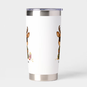 Cute Gamer Deer “Game Time” Accent Mug Insulated Tumbler