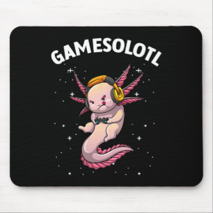 Cute Gaming Art For Men Women Kids Video Game Axol Mouse Pad