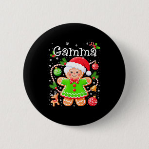 Cute Gamma Gingerbread Family Matching Christmas C Button