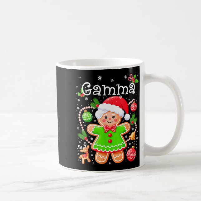 Cute Gamma Gingerbread Family Matching Christmas C Coffee Mug (Right)