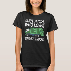 Cute Garbage Truck For Girls Kids Trash Truck T-Shirt