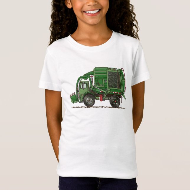 Cute Garbage Truck Trash Truck T-Shirt (Front)