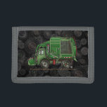 Cute Garbage Truck Trash Truck Trifold Wallet<br><div class="desc">These images of big trucks and fun trucks art belong to an ongoing series of everyday things created by Richard Neuman in his rural studio near McComb, Ohio. Trucks of all kinds have fascinated boys of all ages ever since they were first invented. For 50 years Richard’s art has been...</div>
