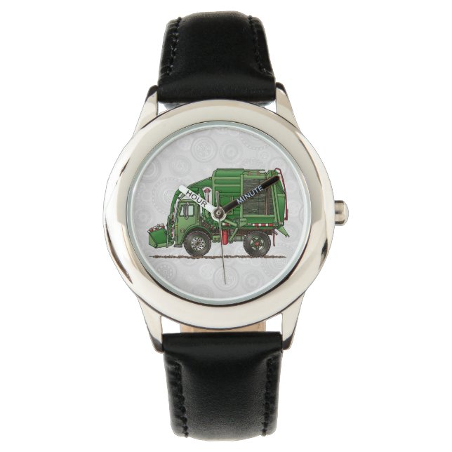 Cute Garbage Truck Trash Truck Watch (Front)