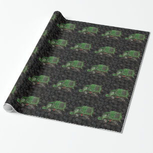 Cute Garbage Truck Trash Truck Wrapping Paper