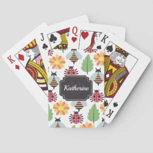 Cute Garden Animals Poker Cards
