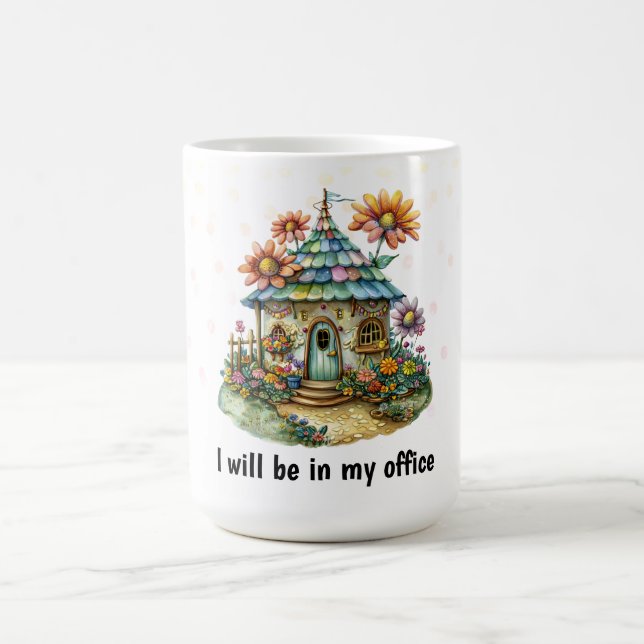 Cute garden cottage coffee mug (Center)
