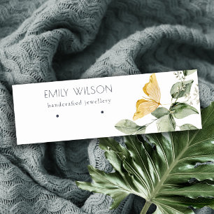 Cute Garden Foliage Butterflies Earring Display Mini Business Card