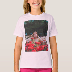 Cute Garden Girl Graphic T-Shirt