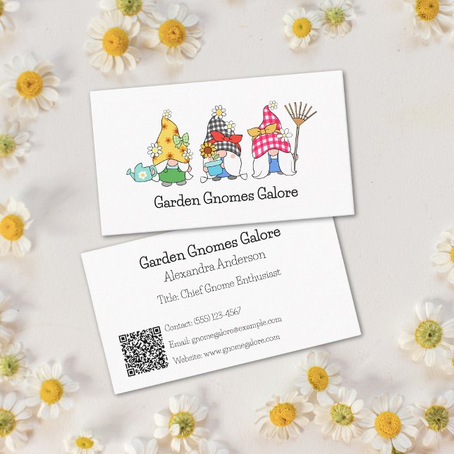 Cute Garden Gnomes  Business Card (Creator Uploaded)