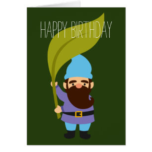 Cute garden gnomes fun cards