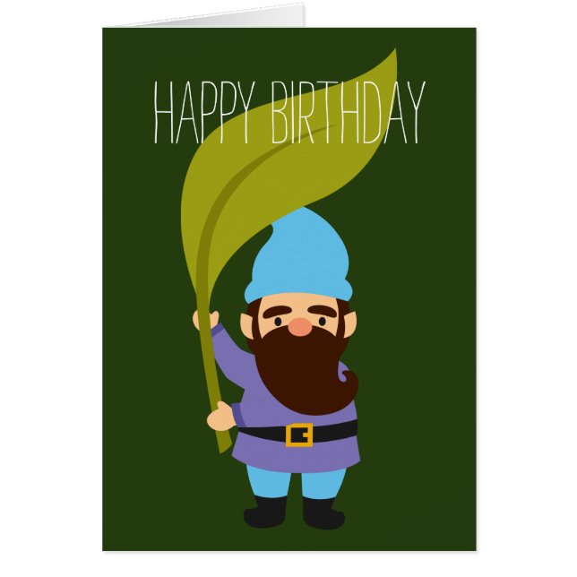 Cute garden gnomes fun cards (Front)