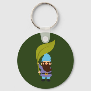 Cute garden gnomes fun keychain