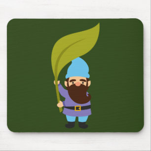 Cute garden gnomes fun mouse pad