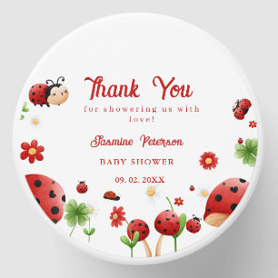 Cute Garden little ladybug baby shower Invitation Mini Candle Favors
