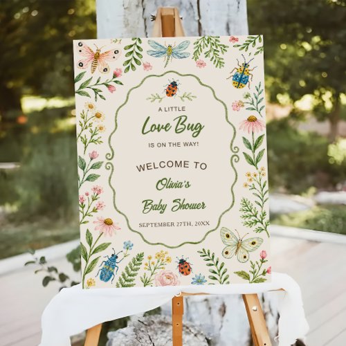 Cute Garden Love Bug Foam Board