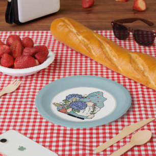 Cute Garden party gnome  Paper Plates