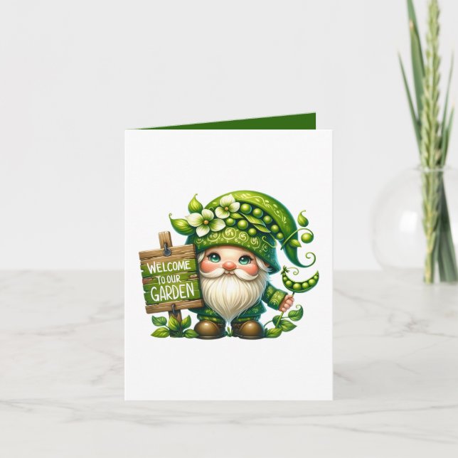 Cute Garden party welcome customizable  Card (Front)