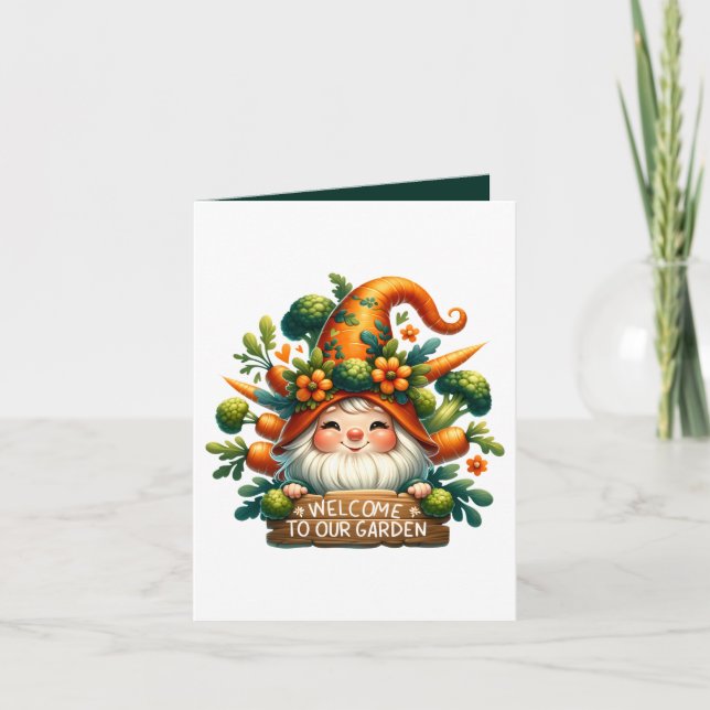 Cute Garden party welcome customizable  Card (Front)