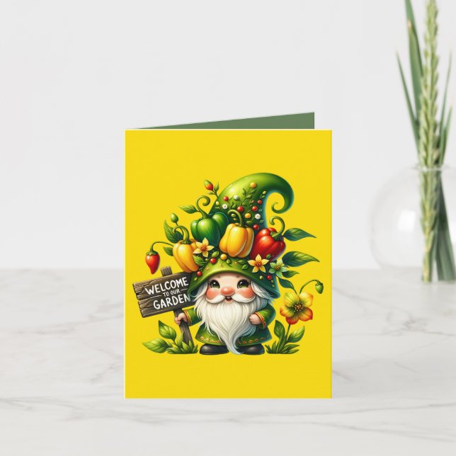 Cute Garden party welcome customizable Card (Front)