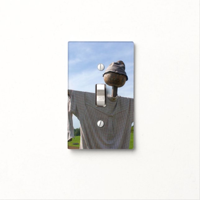 Cute Garden Scarecrow Nature Light Switch Cover (In Situ)