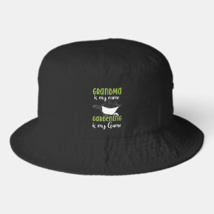 Cute Gardening Grandma word art  Bucket Hat
