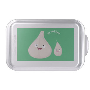 Cute garlic cartoon vegetable illustration cake pan