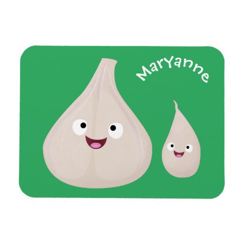 Cute garlic cartoon vegetable illustration magnet