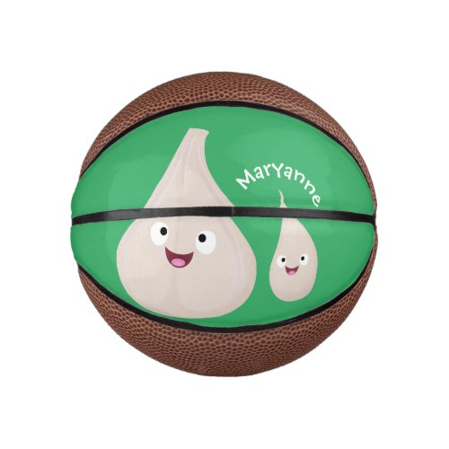 Cute garlic cartoon vegetable illustration mini basketball